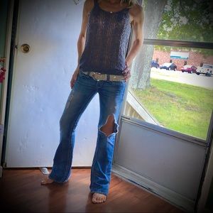 🦋 big star sweet ultra low bootcut flare jeans, 24L 🦋